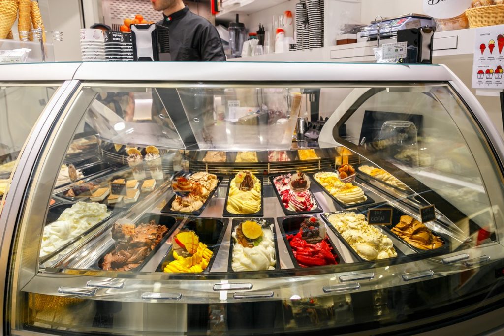 Vitrine à glace professionnelle