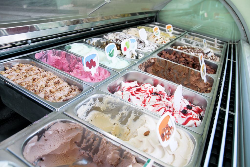 vitrine à glace