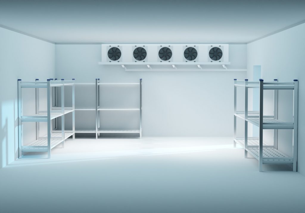 rayonnages chambre froide