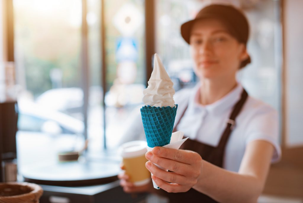 glace à cornet