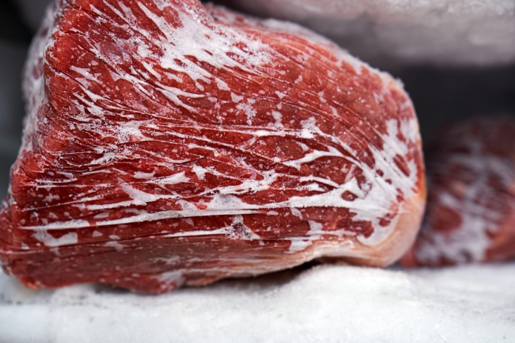 viande congelé.