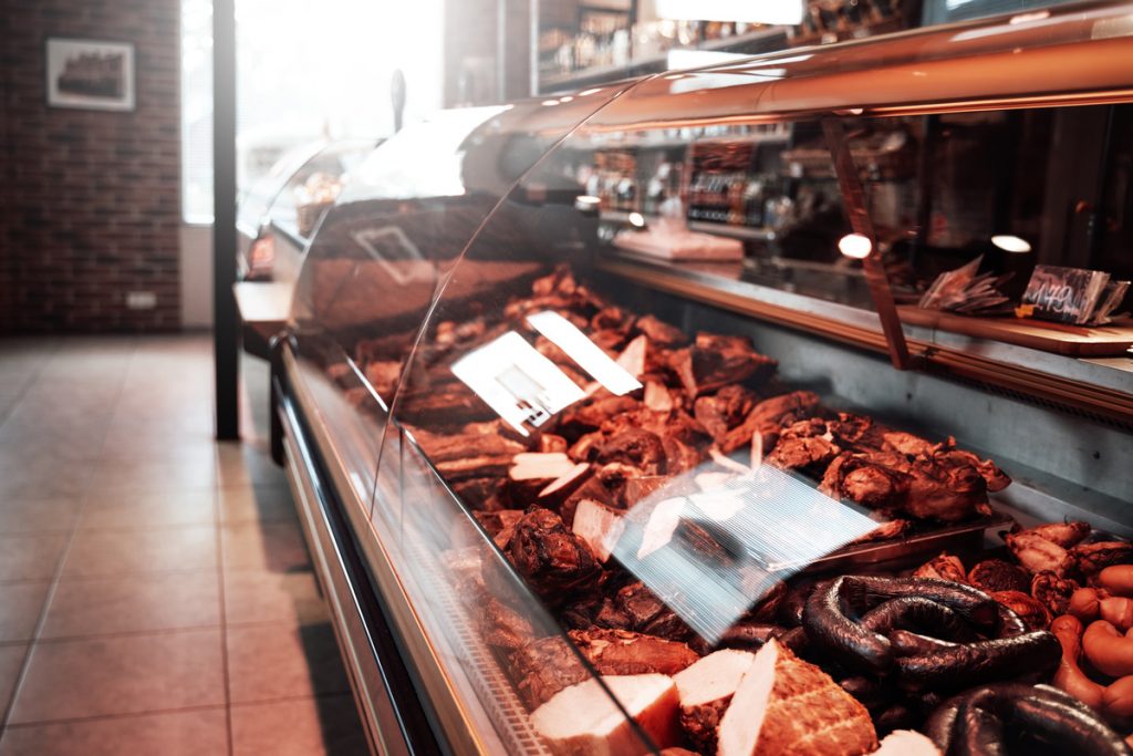 vitrine à boucherie