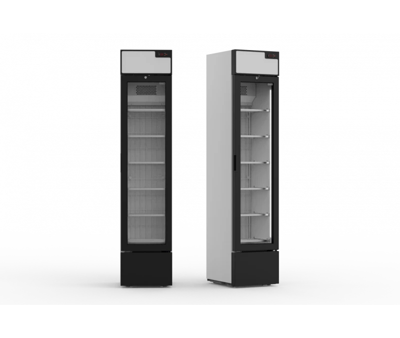 Vitrine verticale réfrigérée négative – 160 litres : Le meilleur choix de congélateur pour les petits espaces 